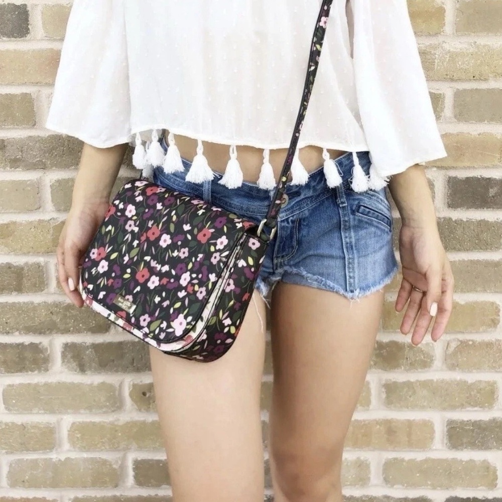 Kate Spade Boho Laurel Way Carsen Floral Crossbody Bag 🌴 - Picture 3 of 7
